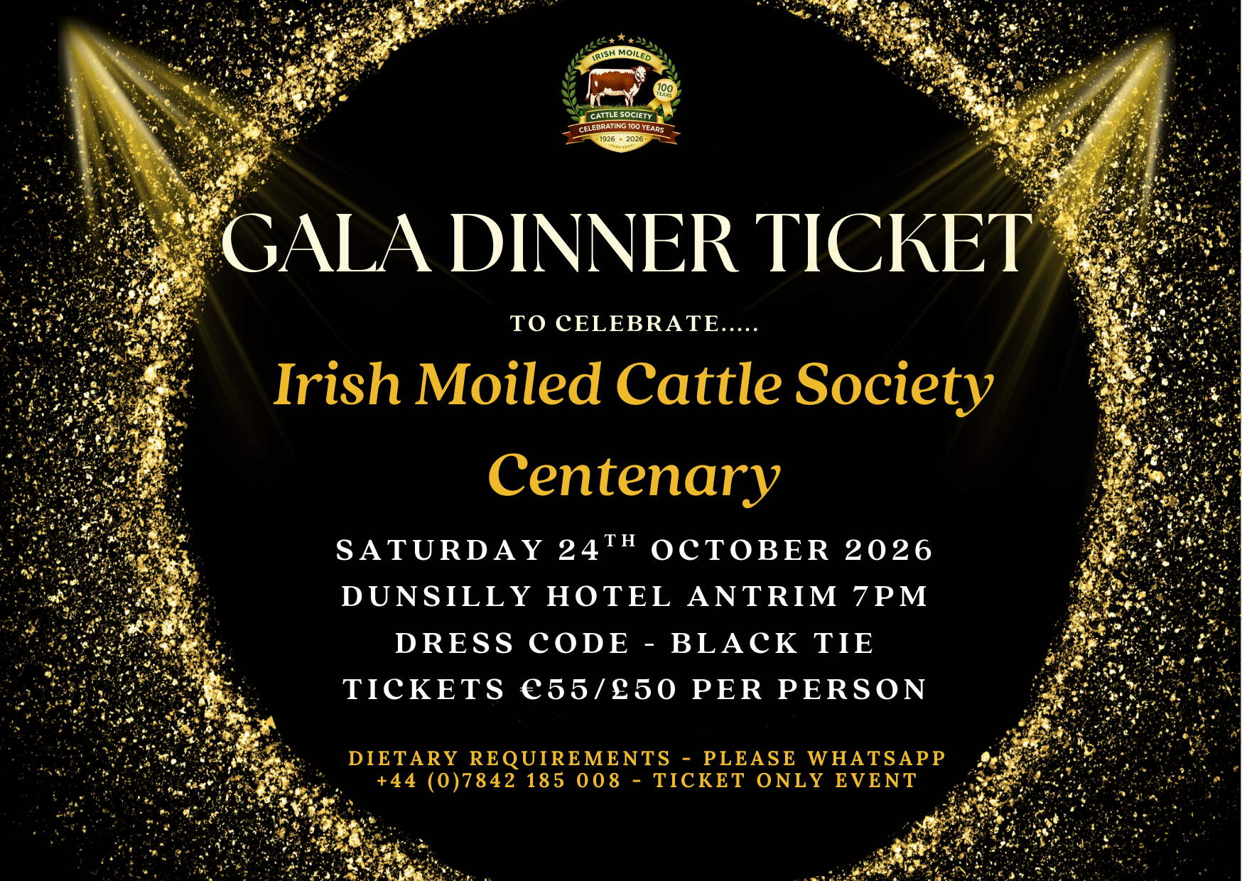 Black and Gold Elegant Luxury Gala Event Invitation